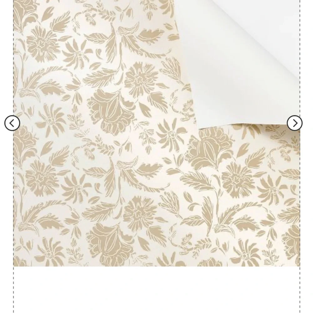 Floral Striped Wallpaper Pearl - Threshold designed with Studio McGee